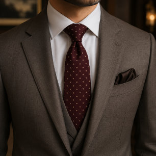 Corbata Lujo Bodas Poder Champán Borgoña