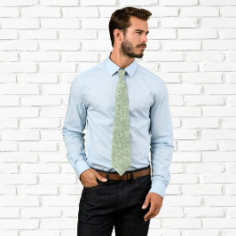 Corbata Lujo Brillante Verde Menta Claro Purpurina