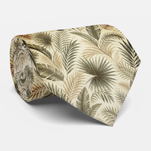 Corbata Lujo de Hoja de Palma Tropical