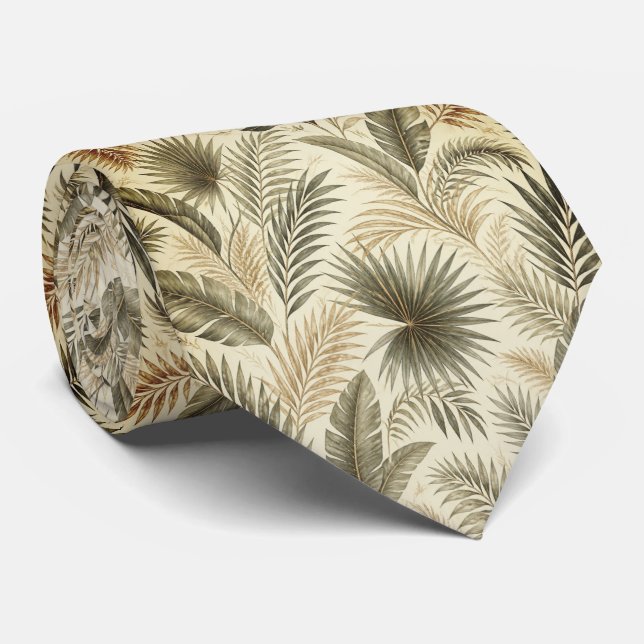 Corbata Lujo de Hoja de Palma Tropical (Enrollado)