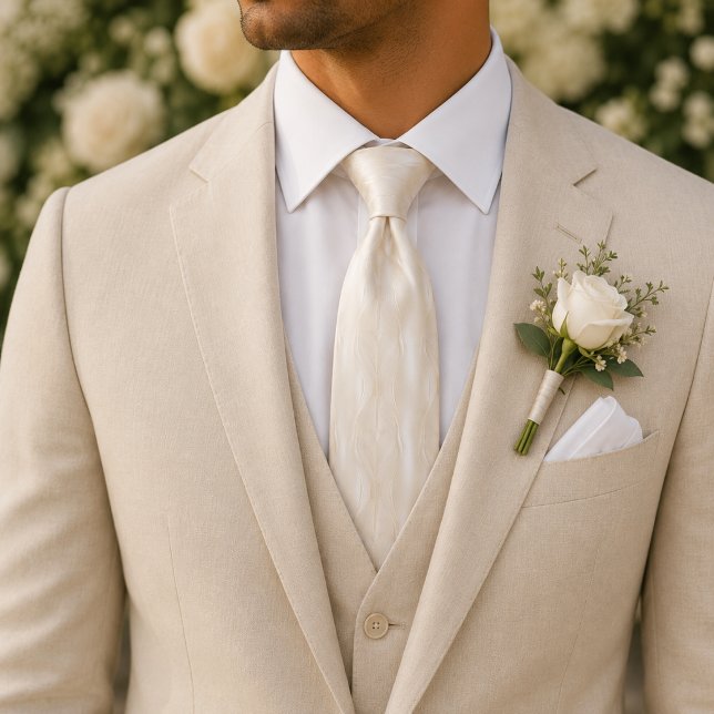 Corbata Lujo Moderno Champán Texturizado (Subido por el creador)