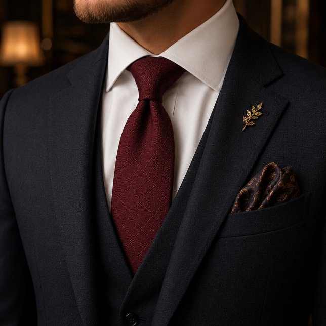 Corbata Lujo Silencioso Burdeos (Subido por el creador)