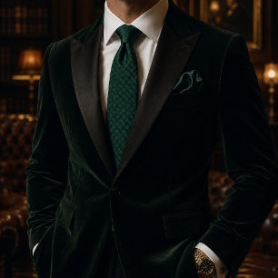 Corbata Lujo Silencioso Teal Verde Basketweave Texturizado