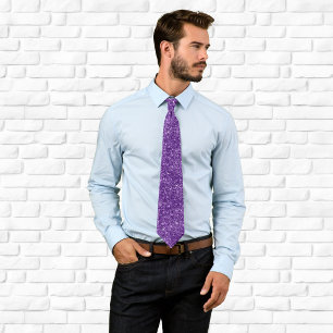 Corbata Lujoso Purpurina Royal Purple