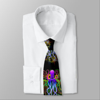 Corbata Luminescencia psicodélica del pulpo