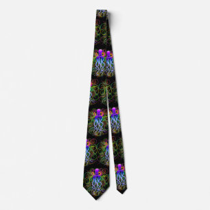 Corbata Luminescencia psicodélica del pulpo