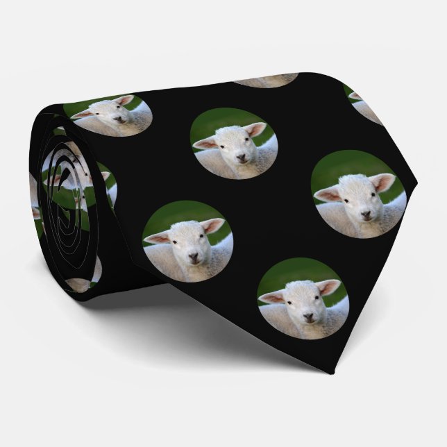 Corbata Lunar adorable del cordero (Enrollado)