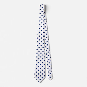 Corbata Lunares azules navy simples