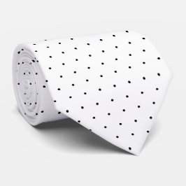 Corbata Lunares Blancos y Negros