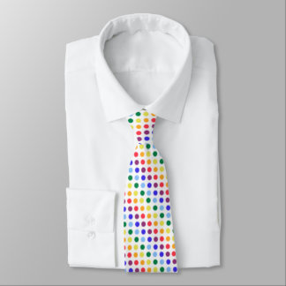 Corbata Lunares de Arcoíris Artístico