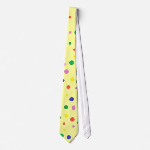 Corbata Lunares grandes coloridos de la diversión en lazo