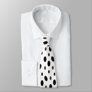 Corbata Lunares Negros Marrones