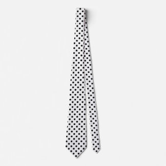 Corbata Lunares Negros y Blancos