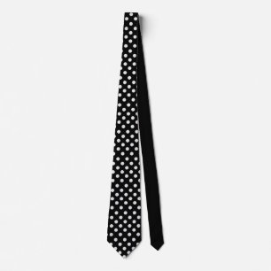 Corbata Lunares negros y blancos