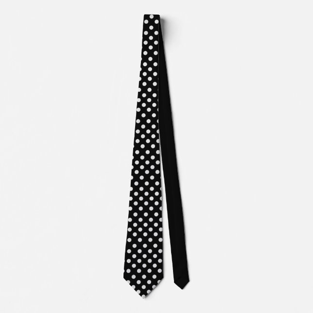 Corbata Lunares negros y blancos (Anverso)