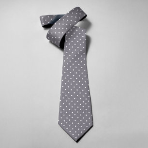 Corbata Lunares Sobre Fondo Gris Padrinos