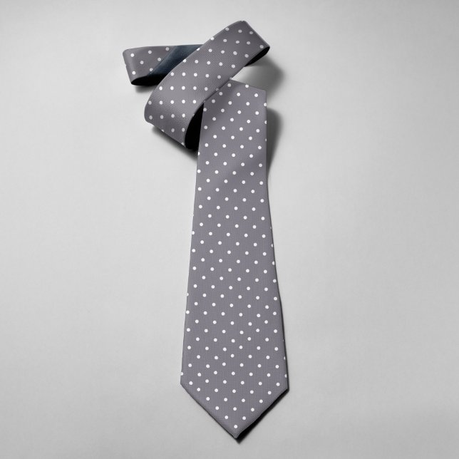 Corbata Lunares Sobre Fondo Gris Padrinos (Subido por el creador)