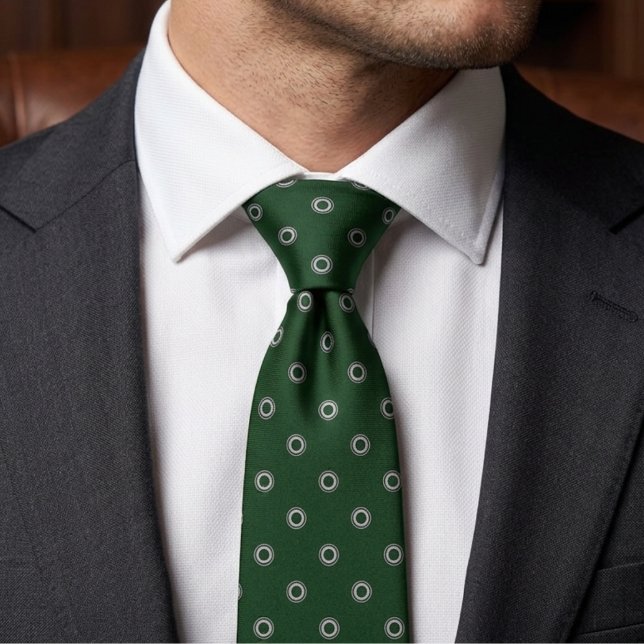 Corbata Lunares Verde Bosque (Subido por el creador)