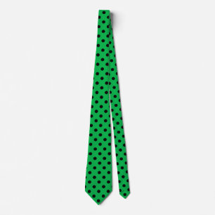 Corbata Lunares verdes y negros