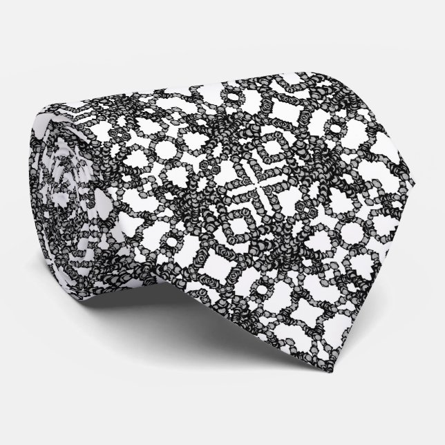 Corbata Lunas grises cuerdas en cajas Arte moderno (Enrollado)