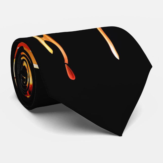 Corbata Lustico Pizza Neck Tie - Azote con tema de comida  (Enrollado)