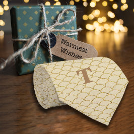 Corbata Luxe Geometric Fan Pattern Purpurina Gold