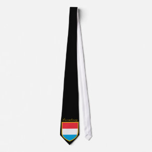 Corbata Luxemburgo Bandera Personalizada