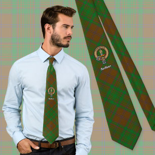 Corbata MacAlister de Glenbarr Escudo sobre Cazar Tartán