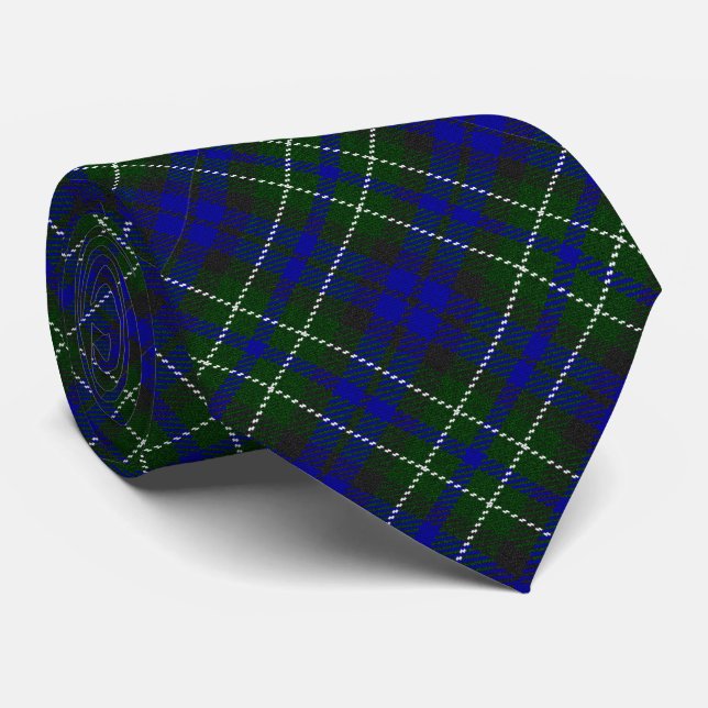 Corbata Macneil de Colonsay manteca azul (Enrollado)