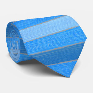 Corbata Madera pintada de azul estilo náutico