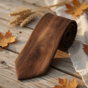 Corbata Madera Rústica Veteada