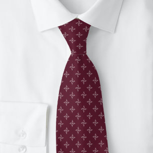 Corbata Madreselva de Burdeos