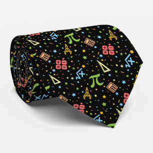 Corbata Maestra - Patrón de símbolos matemáticos