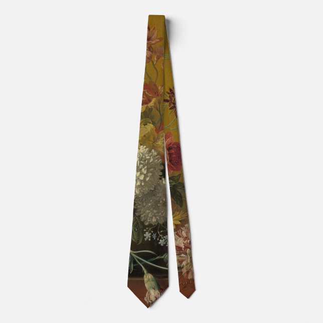 Corbata Maestro Floral Holandés Antiguo Georgius van Os 18 (Anverso)