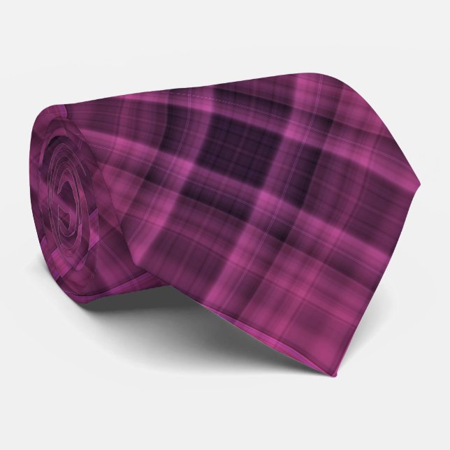 Corbata Magenta negra y oscura (Enrollado)