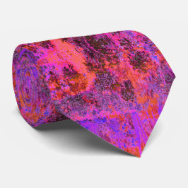Corbata Magenta Trippy y Jardín Impresionante Naranja