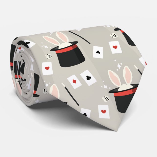 Corbata Magician Bunny Top Hat Wand (Enrollado)