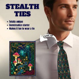 Corbata Magnífico Bosque de hongos