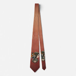 Corbata Magnífico mundo floral de steampunk