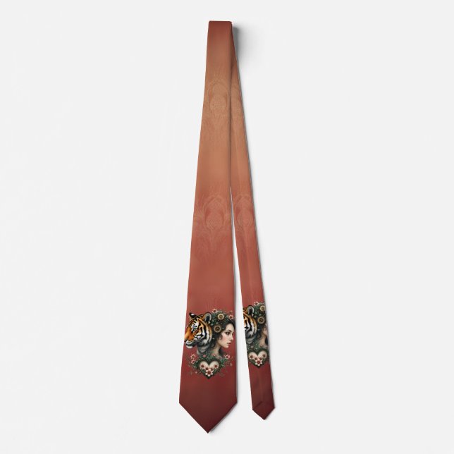 Corbata Magnífico mundo floral de steampunk (Anverso)