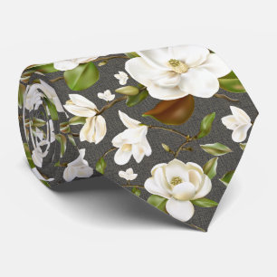 Corbata Magnolia Floral