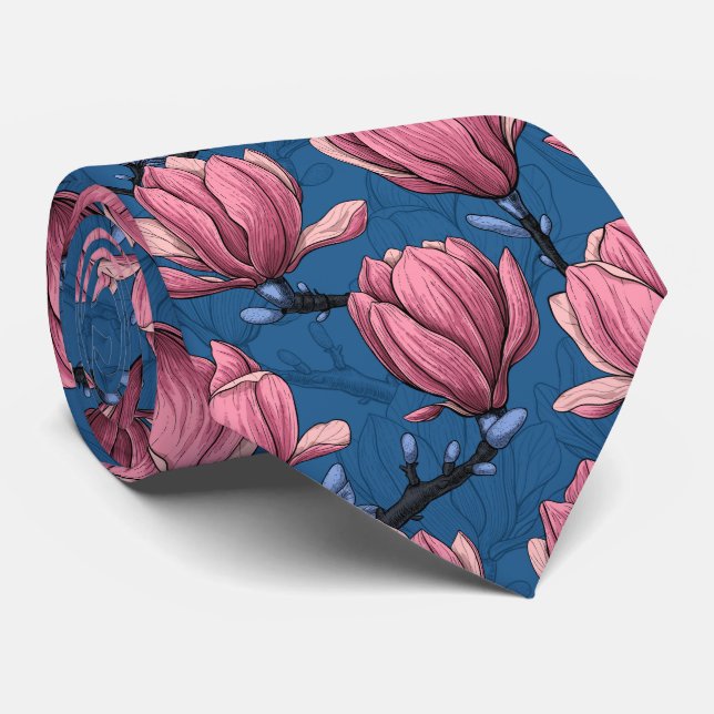 Corbata Magnolia garden neck tie (Enrollado)
