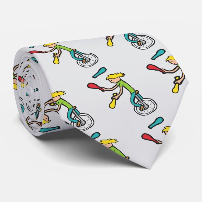 Corbata Malabarista en monociclo (Enrollado)