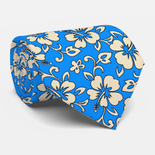 Corbata Malia Hibiscus Hawaiian Pareau Print