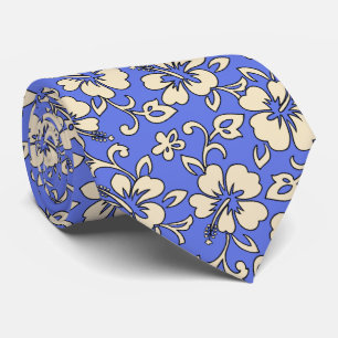 Corbata Malia Hibiscus Hawaiian Pareau Print