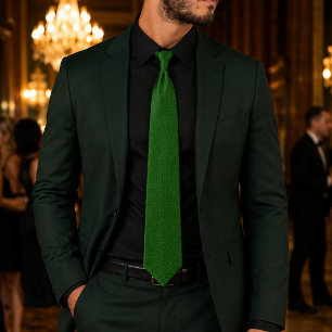 Corbata MALRIC – Micro Patrón Verde Esmeralda