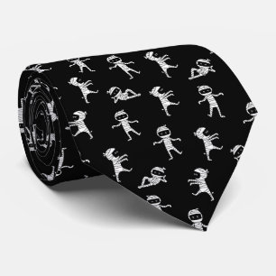 Corbata Mamá linda en blanco y negro patrón continuo