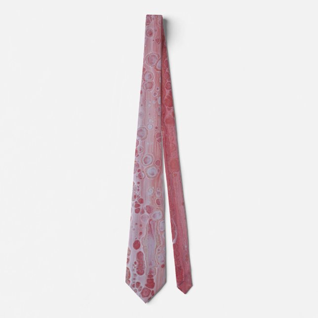 Corbata Manchas rojas y rosadas (Anverso)