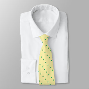 Corbata manchas verdes desiguales diagonales en limón páli