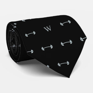 Corbata Mancuernas de Metal Peso Gimnasio Amante Monograma